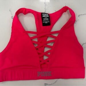 PINK Victoria's Secret Red Strappy Bra